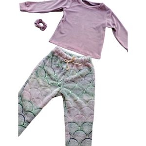 Pijama Conjunto Invierno Luminoso Nena Polar Abrigado Niños talle 4