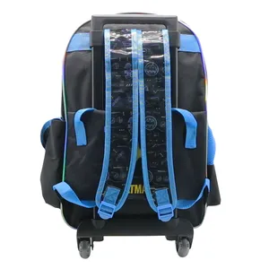 Mochila C/Carrito 18 Minecraft Escolar Grande