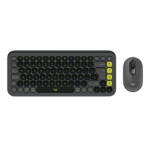 Kit Teclado Y Mouse Inalambricos Logitech Icon Pop Verde 920-013052