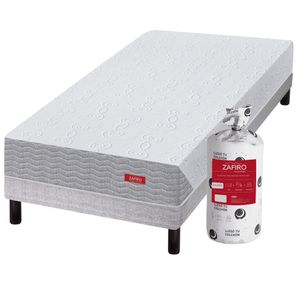 Conjunto Sommier en caja y Colchón Zafiro Express Light de 1 plaza 80x190