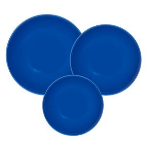 Unni Blue - Juego de Vajilla X 12 Piezas Oxford