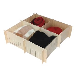 Organizador De Cajones Alto Ropa Interior Medias Beige - Colombraro