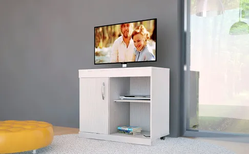 Mueble Aéreo Para TV 55 Pulgadas Blanco – Do it Center