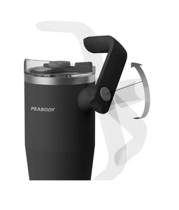 Vaso Termico Mug Peabody Pe-mg1200n 1,2l Doble Tapa Negro
