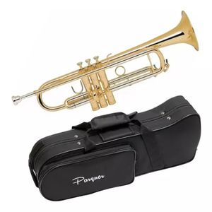 Trompeta Custom Color dorada con estuche y accesorios