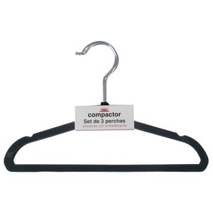 Perchas Slim Terciopelo Infantiles Set X 12 Unidades Ultrali