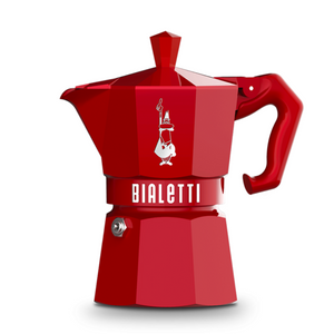 Cafetera Bialetti Exclusive Moka 6 Tazas Color Rojo