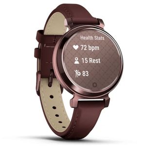 Reloj Smartwatch Lily 2 Classic Cuero Garmin Violeta Oscuro