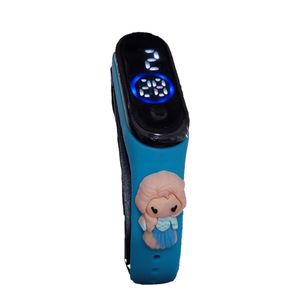 Reloj Deportivo Led Digital Infantil Niño Niña Regalo Frozen Azul