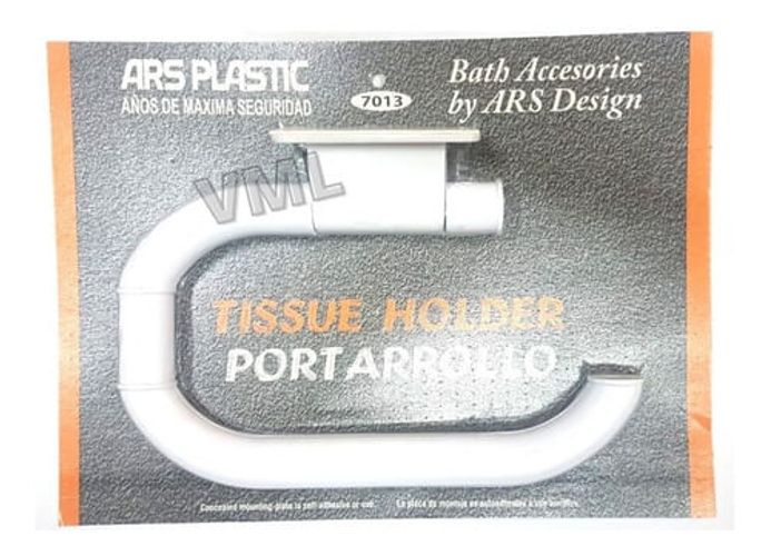 Porta Rollo Papel Higienico Autoadhesivo Plastico Baño