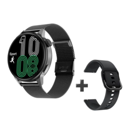 Smartwatch Reloj Inteligente Dt4 Plus Negro Malla metálica