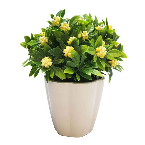 Planta Decorativa Gardenia Artificial En Maceta 18 cm