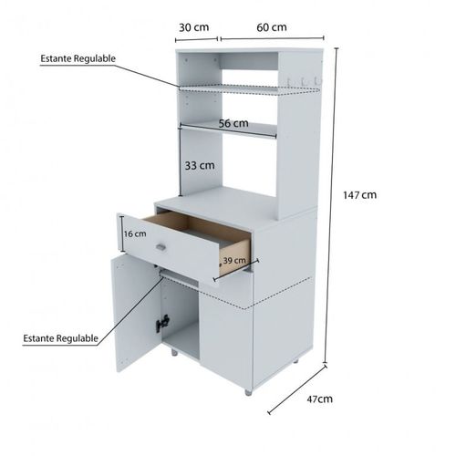 Organizadores en Muebles - Cocina - Módulos para cocina Centro Estant –  fravega