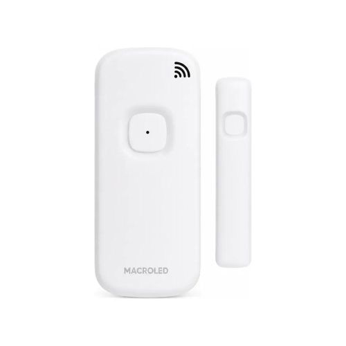 Sensor Wifi Para Puertas Y Ventanas Recargable Macroled Blanco
