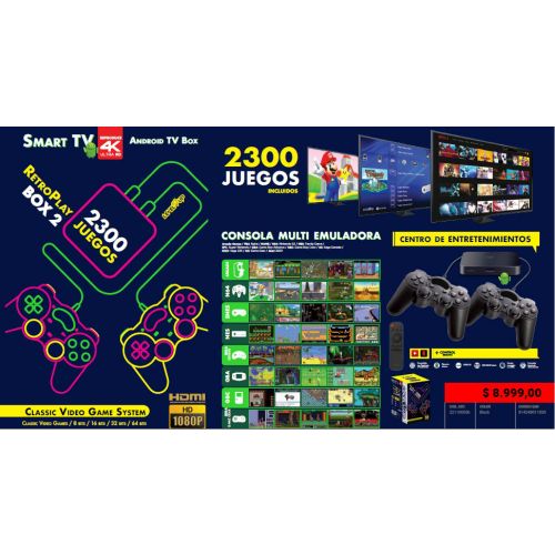 Consola Android TV Level Up RetroPlay Box