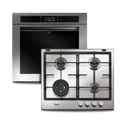 Combo Whirlpool Horno Electrico AKZM656IX y Anafe a Gas GMA6422X