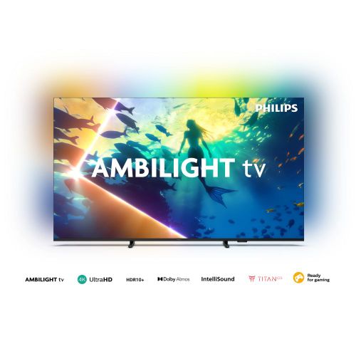Smart TV Philips 65" LED 4K UHD 65PUD810077 Ambilight Titan OS WiFi