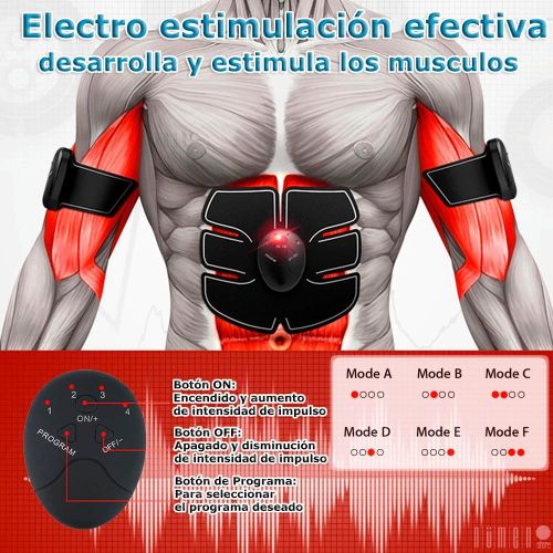 Parche Electro Estimulador Muscular Abdominal Gym Mcentro