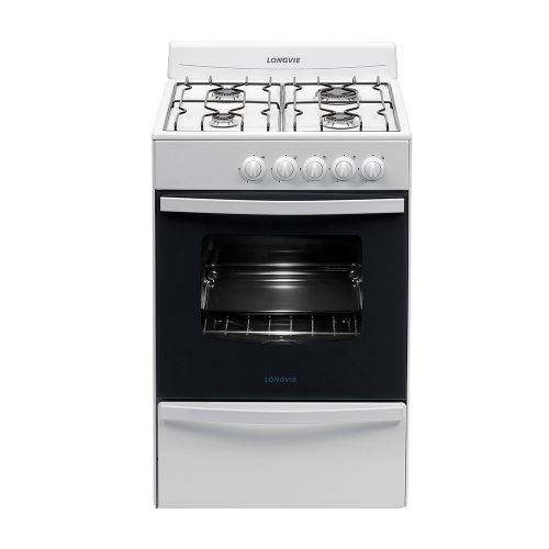 13331bf cocina longvie 4 hornallas. blanca- encendido eléctrico- multigas-  standar | Fussion Aire y Fuego