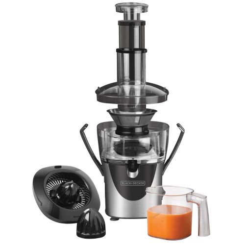 Juguera BLACK+DECKER 2 En 1 Plata y Negro JM8000SBD-AR