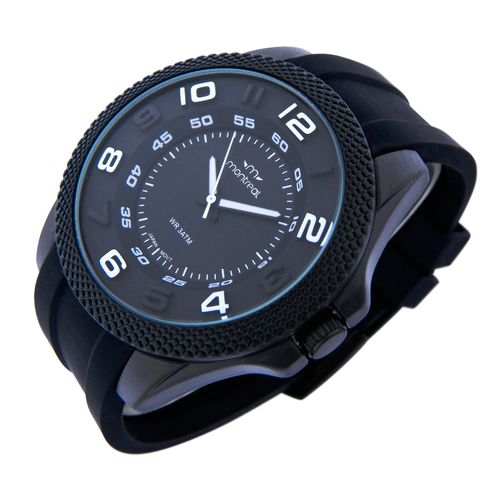 Reloj negro Montreal silicona