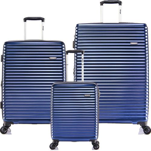 Set de 3 Valijas Expandibles Verage Vortex Azul