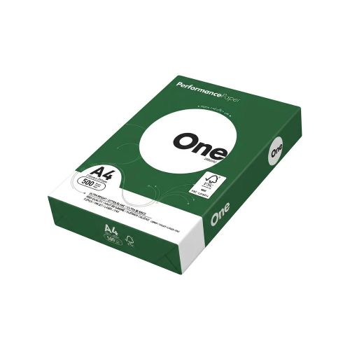 Resma De Hojas A4 Blancas Impresion One X500 70g Oficina Blanco