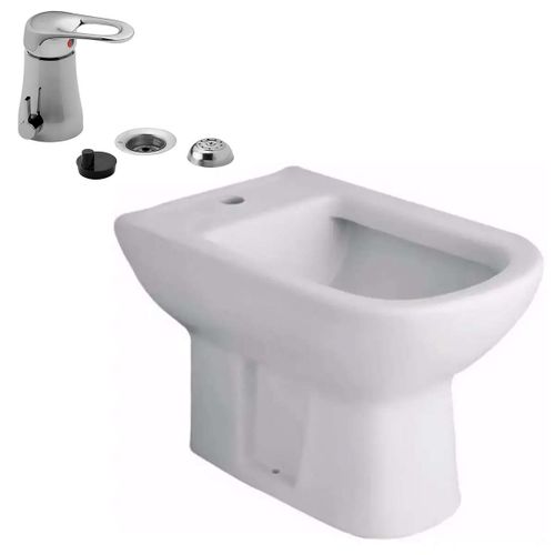Combo Bidet Sanitario Agujero Grifería Monocomando Canilla fv