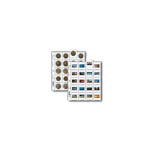 Archivo de páginas para diapositivas 23 cm, 20 diapositivas por página, pack de 100