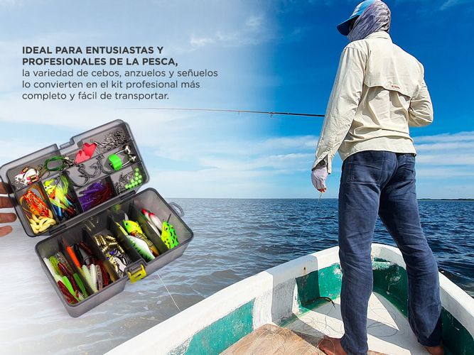 Kit Accesorios de Pesca Gadnic 168 Piezas + Caja
