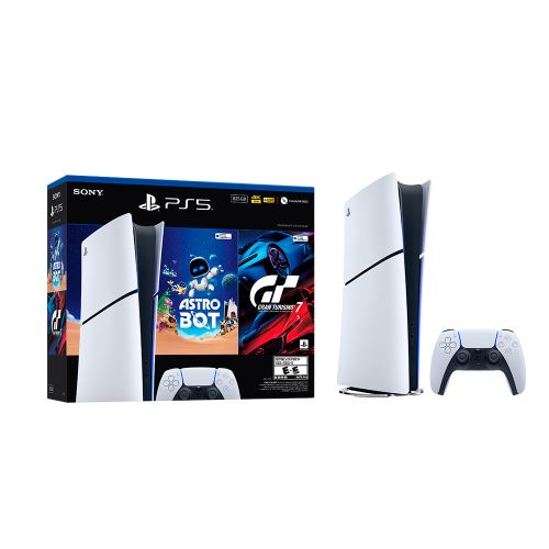 PS5 PlayStation 5 con Astro Bot y Gran Turismo 7 Digital Bundle 2