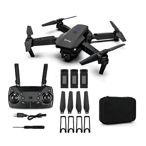 Drone Mini con Cámara Hd Waggs 2 Baterías Recargables Negro
