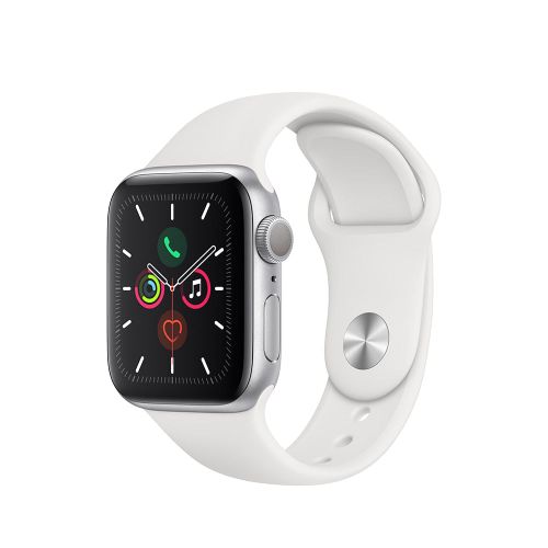 Apple Watch Series 5 40mm Silver White Sport Band