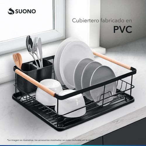 Secaplatos Escurridor Suono con Manijas de Madera