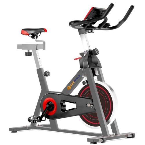 Bicicleta estática de spinning profesional pantalla LCD negra