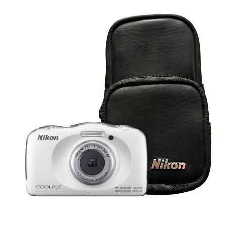 sangre tratar con teléfono Cámara Digital Nikon W100 13.2 MP 3x Zoom Video Full HD a prueba de Agua  Kit Blanca