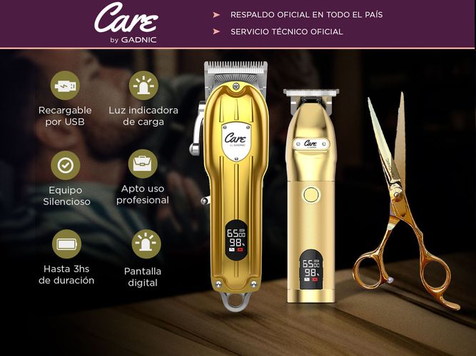 Kit de Peluquería Gadnic Maquina Cortadora de Pelo Patillera