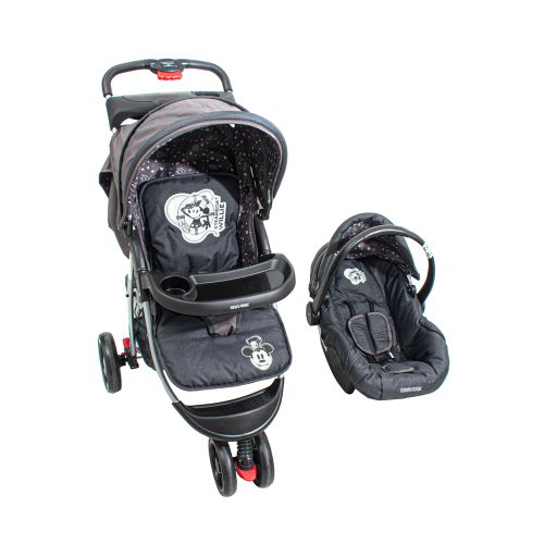 Coche Jogger de Bebe Disney Negro Mickey con Huevito