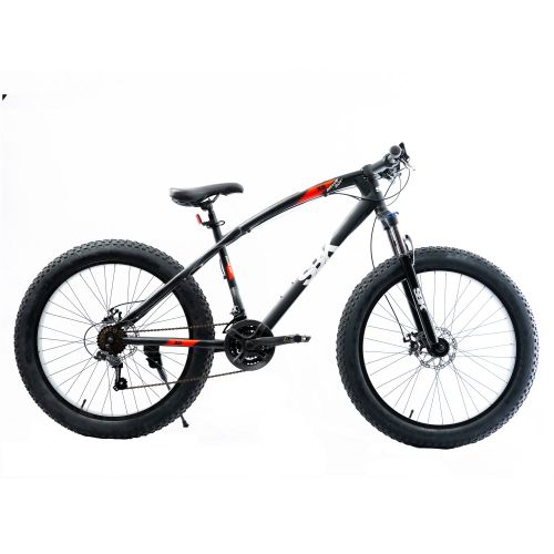 Bicicleta FAT Brave Boy Rodado 26 Ruedas Anchas Negro cuadro de Acero