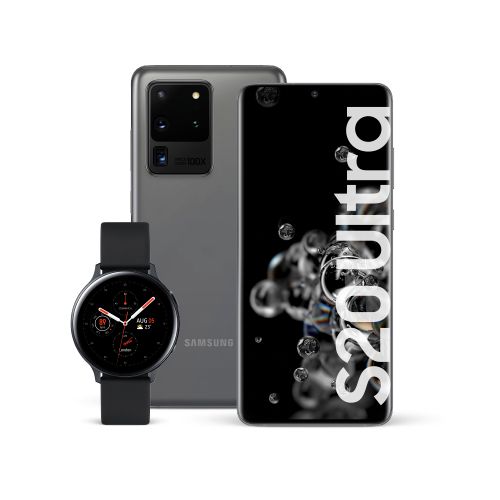 Celular Libre Samsung Galaxy S20 Ultra Gris + Watch Active 2