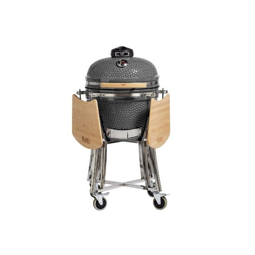 Parrilla Ahumador Ceramico Kamado BBQ GRILL KADU K20 Gris
