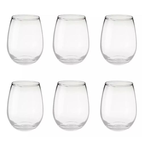 Set X 18 Copas Copón Vaso Vidrio Sin Tallo Gourmet Rigolleau