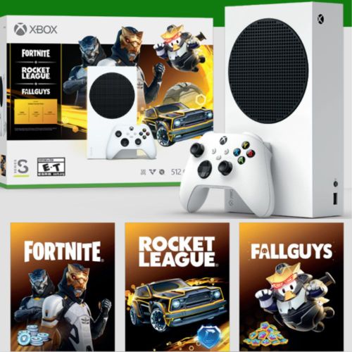 Microsoft Consola Xbox Series S 512GB Fornite + Rocket League + Fallguys  Plateado