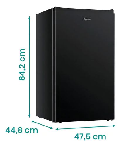 Heladera Bajo Mesada Hisense Rs-12drb 94l R600a Negro Negro