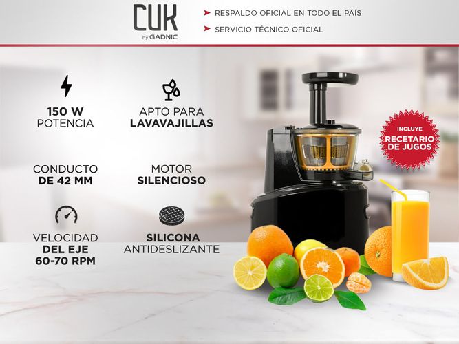 Juguera Electrica Extractor De Jugo Gadnic + Accesorios