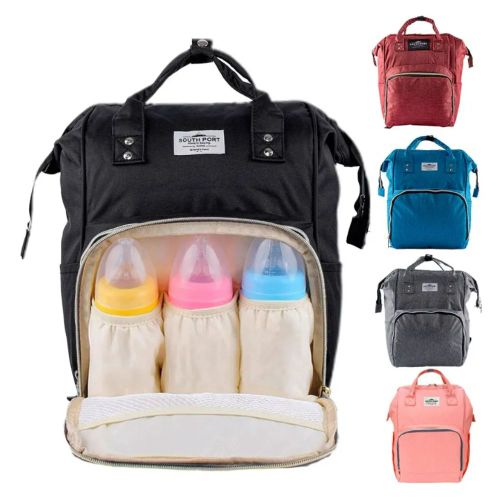 Mochila Maternal Negra South Port S46 By Gadnic Porta Mamaderas