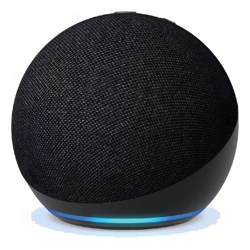 Amazon Echo Dot 5th Gen con asistente virtual Alexa negro 110V/240V color negro
