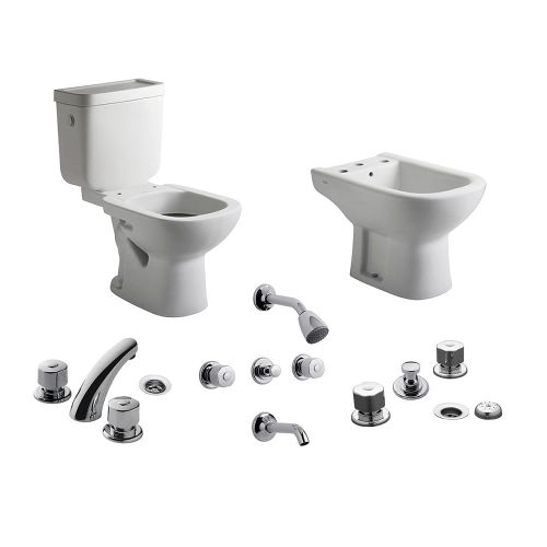 Bidet Ferrum Griferia Para Ducha Ferrum Inodoro Largo Depósito