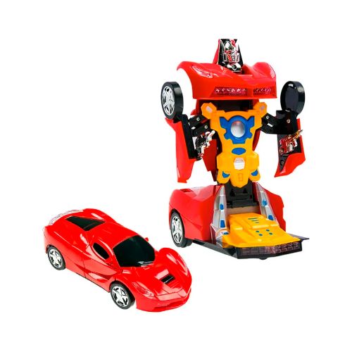 Auto Transformer Robot Races Car Rojo