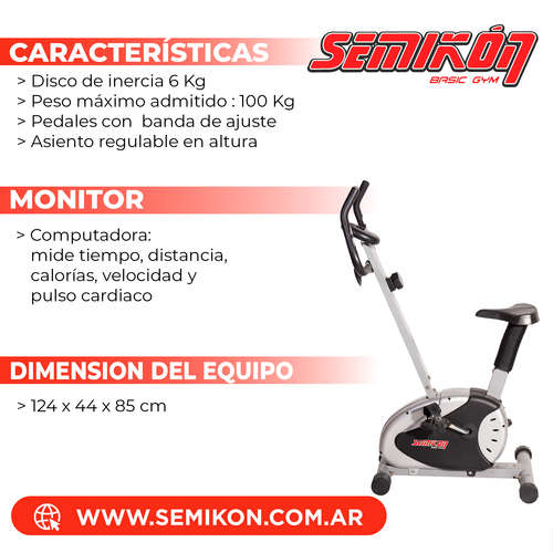 Bicicletas Fijas – Semikon Basic Gym